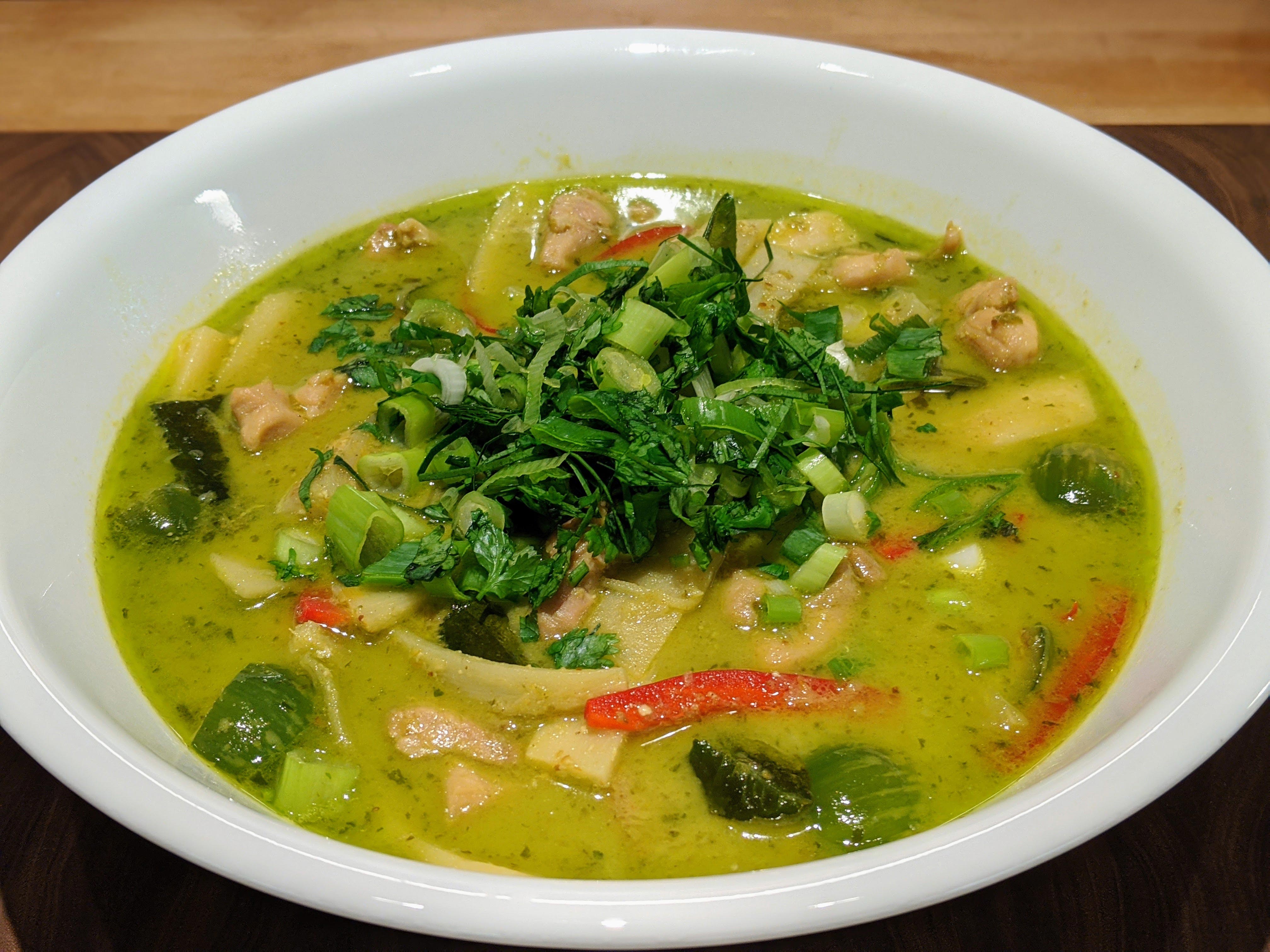 Cari vert thaïlandais