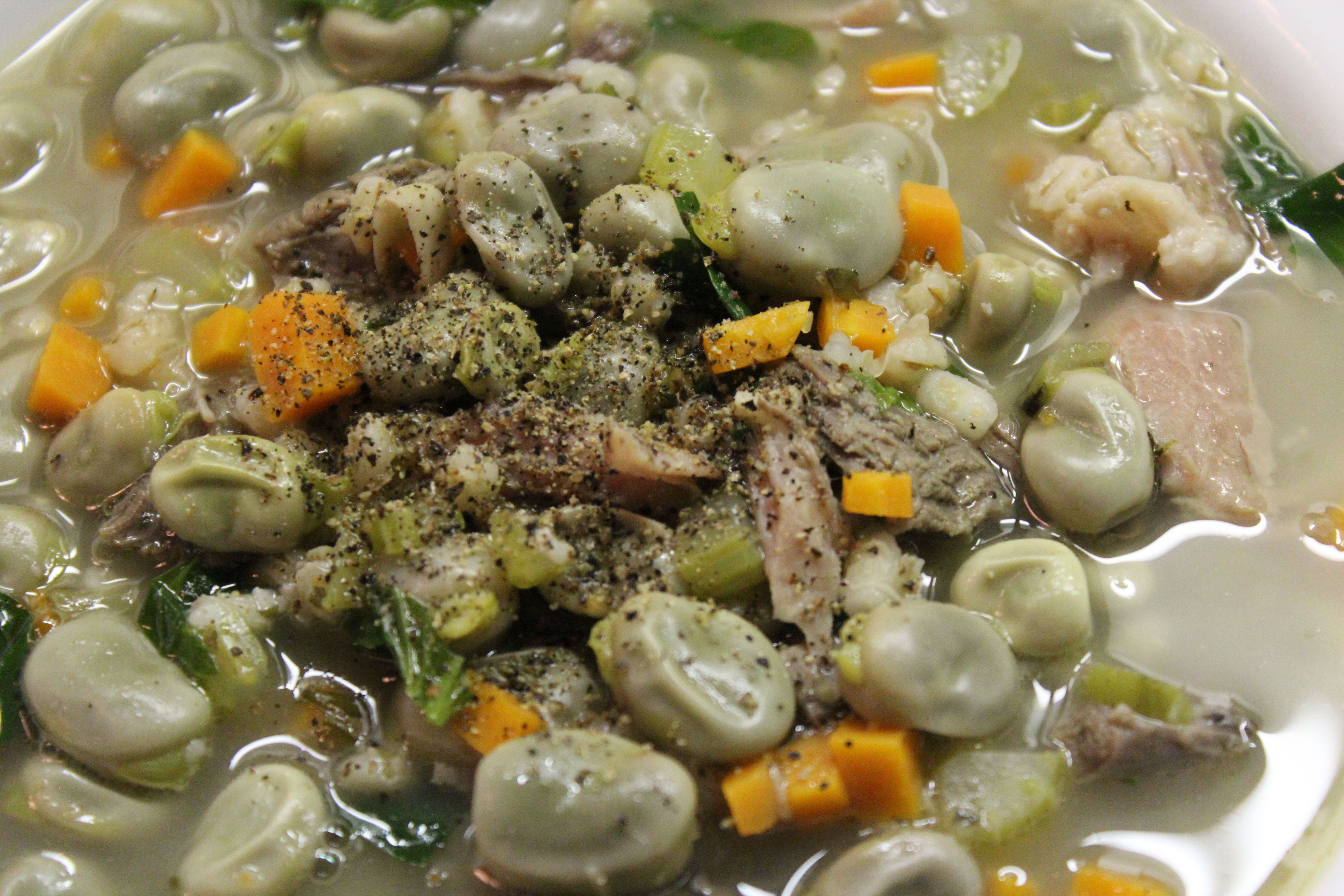 Soupe aux gourganes