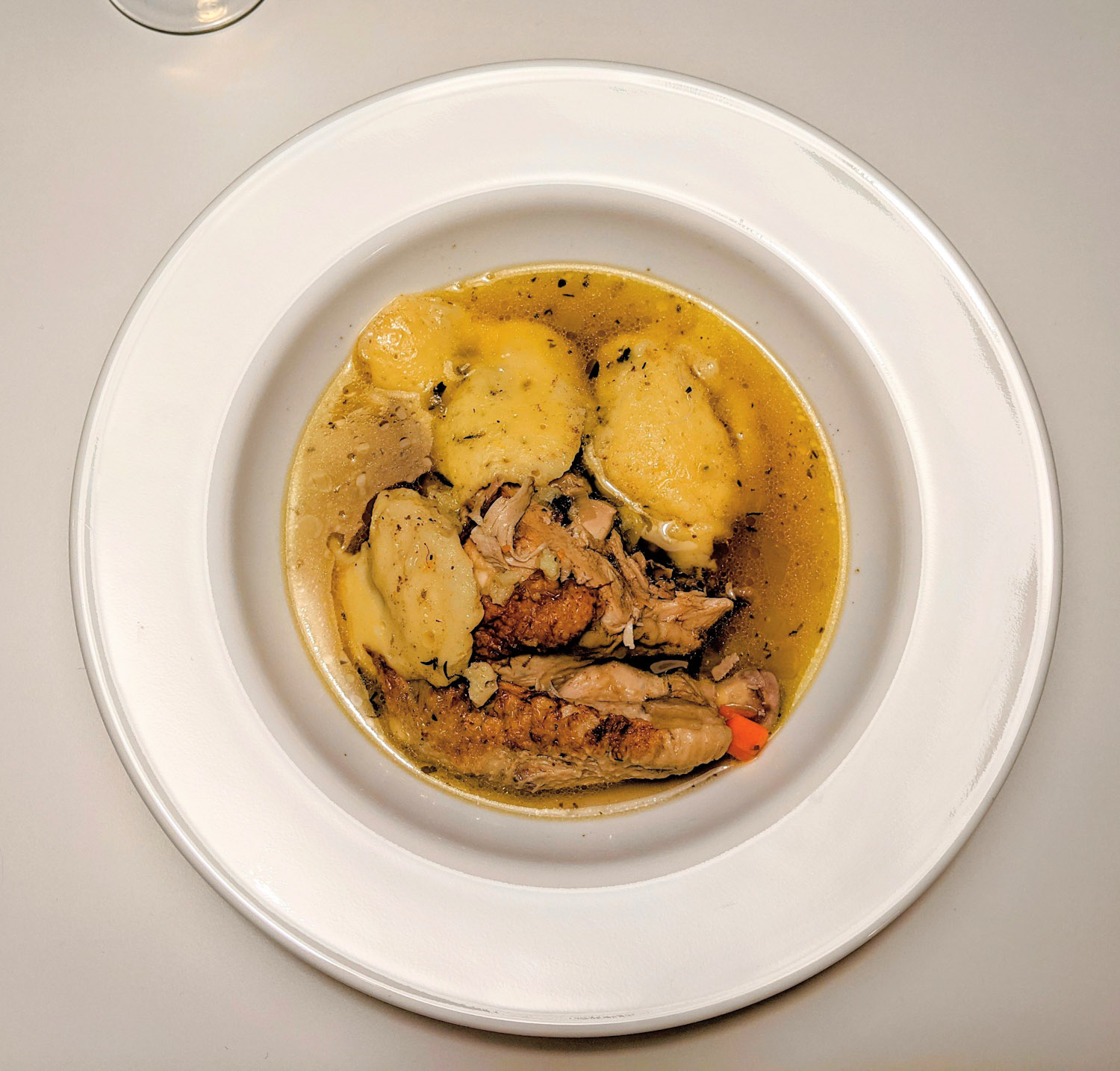 Fricassée de poulet aux grand-pères