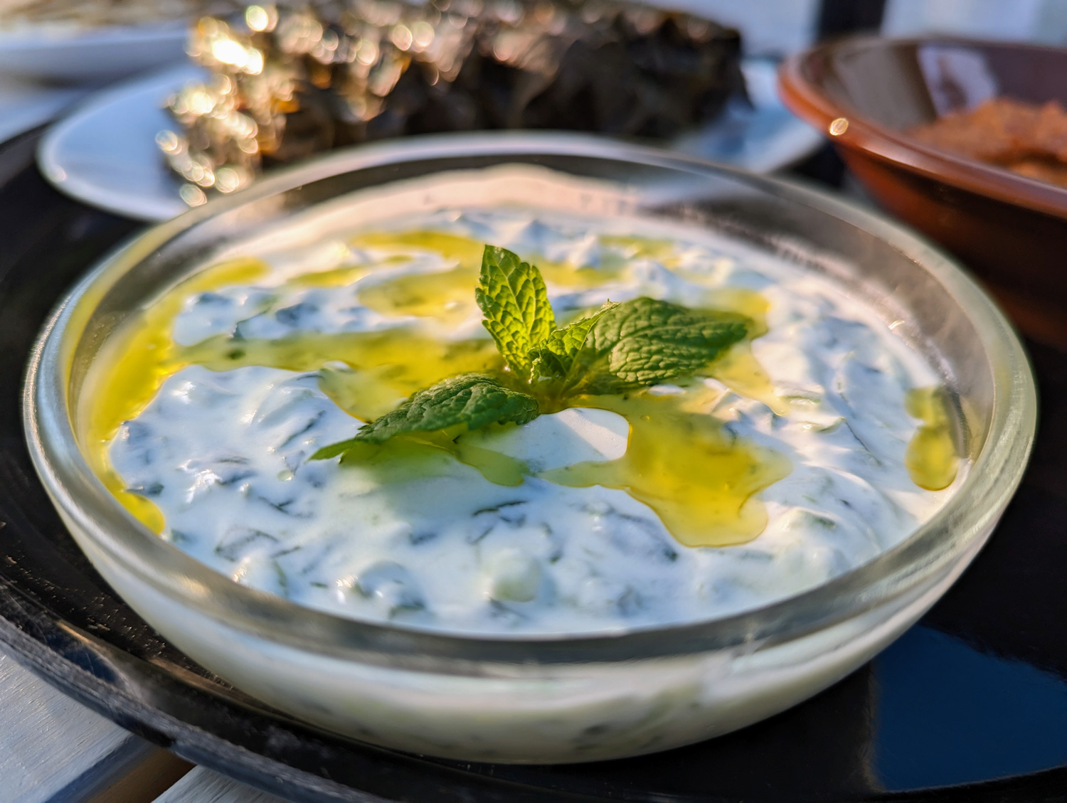 Trempette de concombre au yogourt