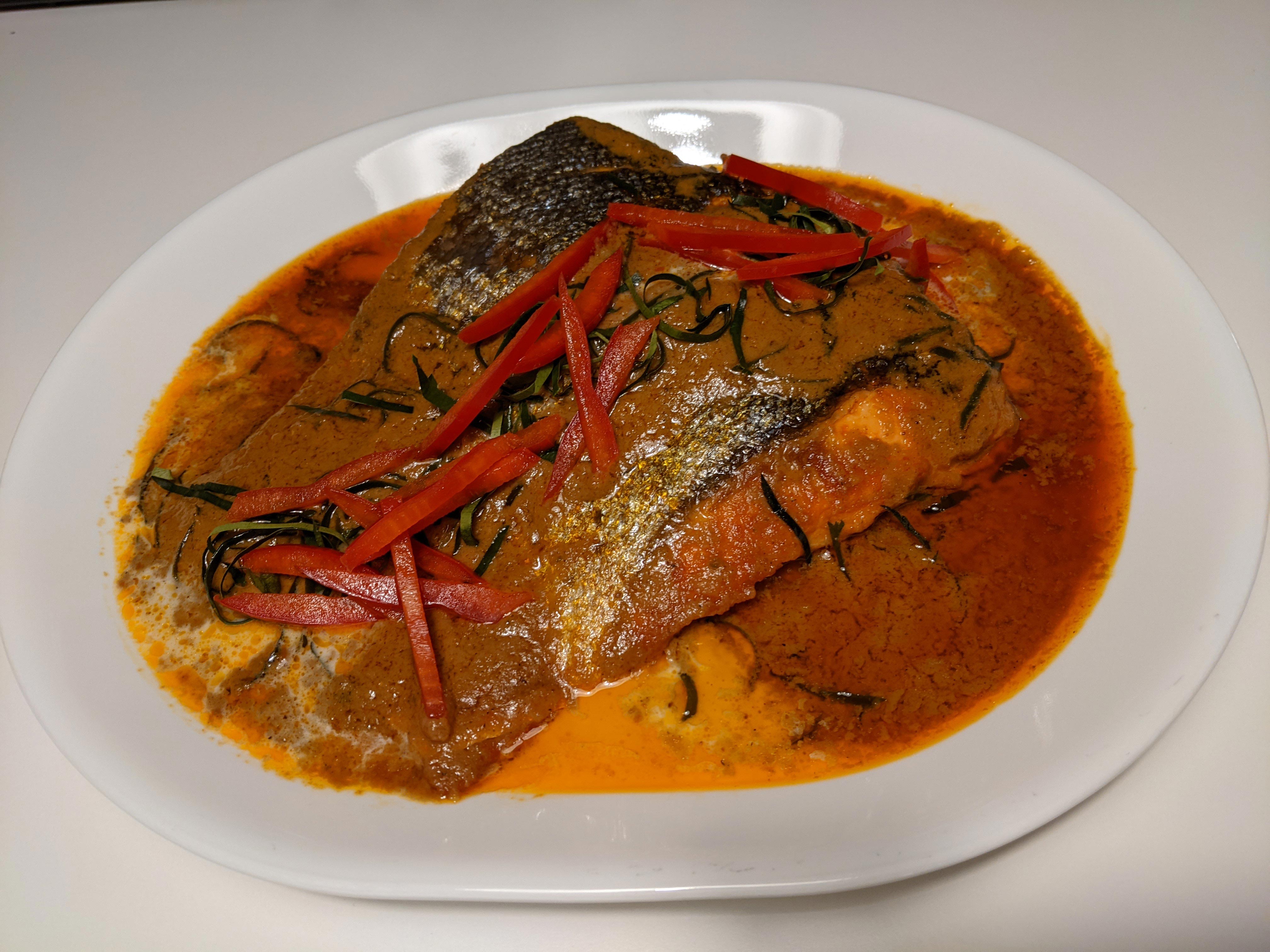 Cari tchou tchi au saumon
